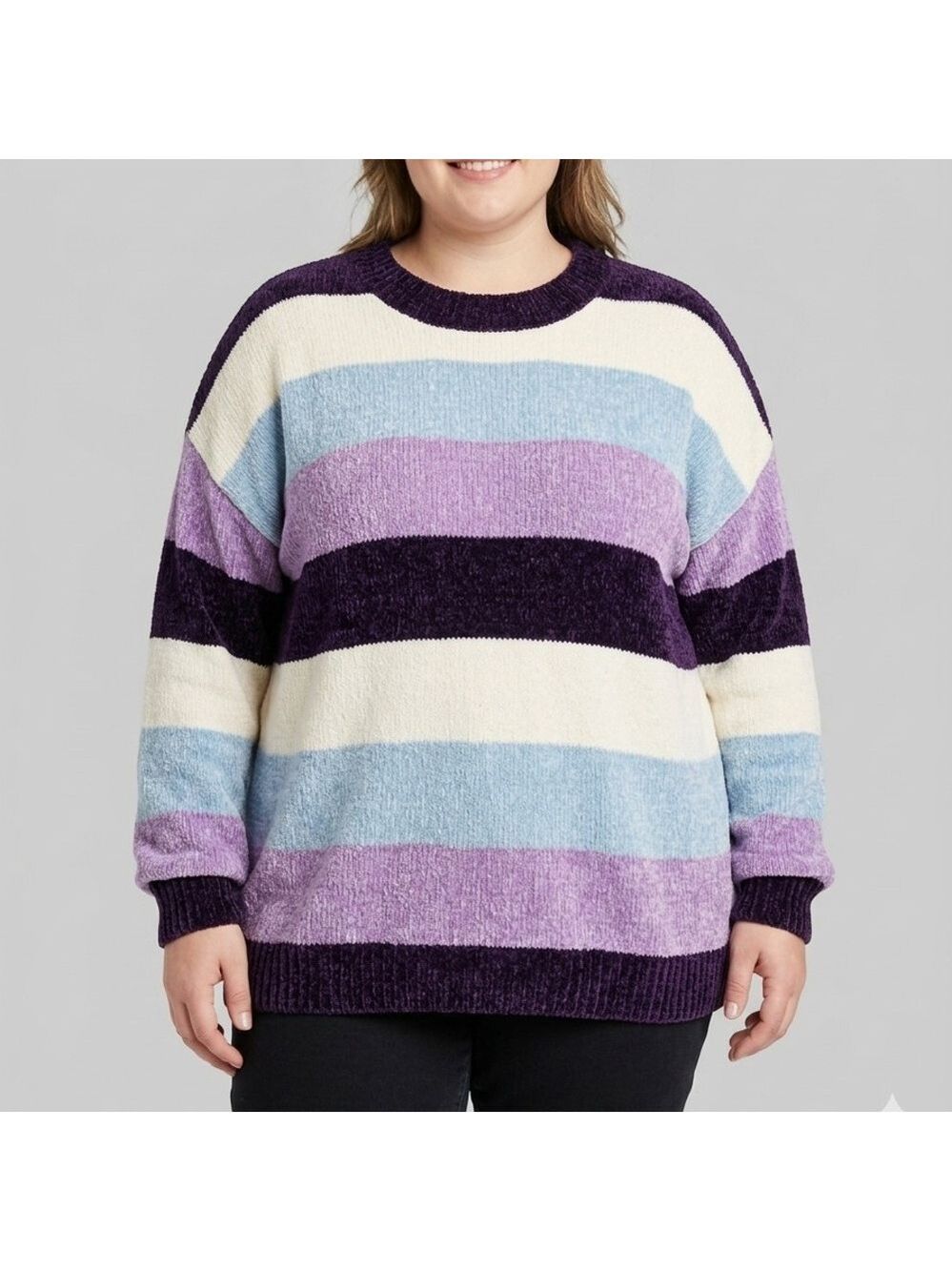 NWOT GEORGE Striped Chenille Sweater size XXL